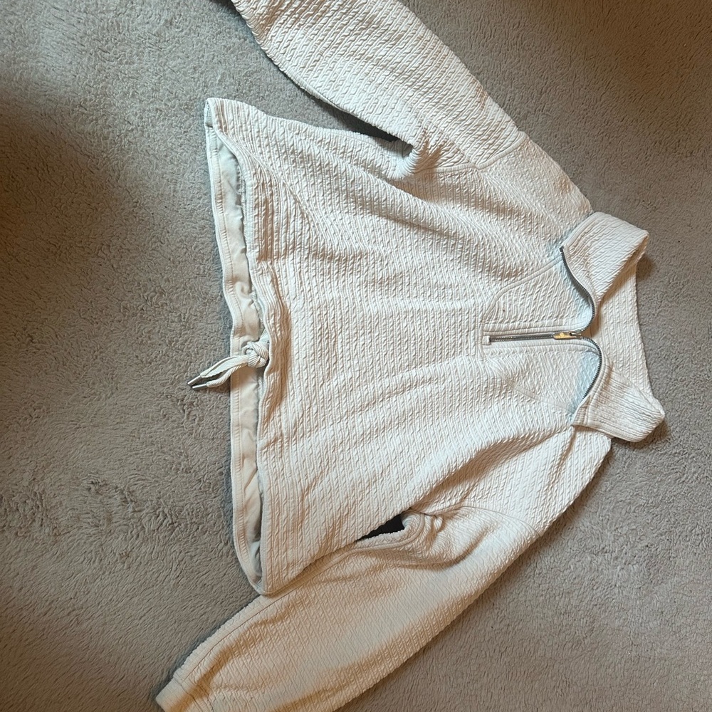 Lululemon Cream Quarter-Zip Pullover